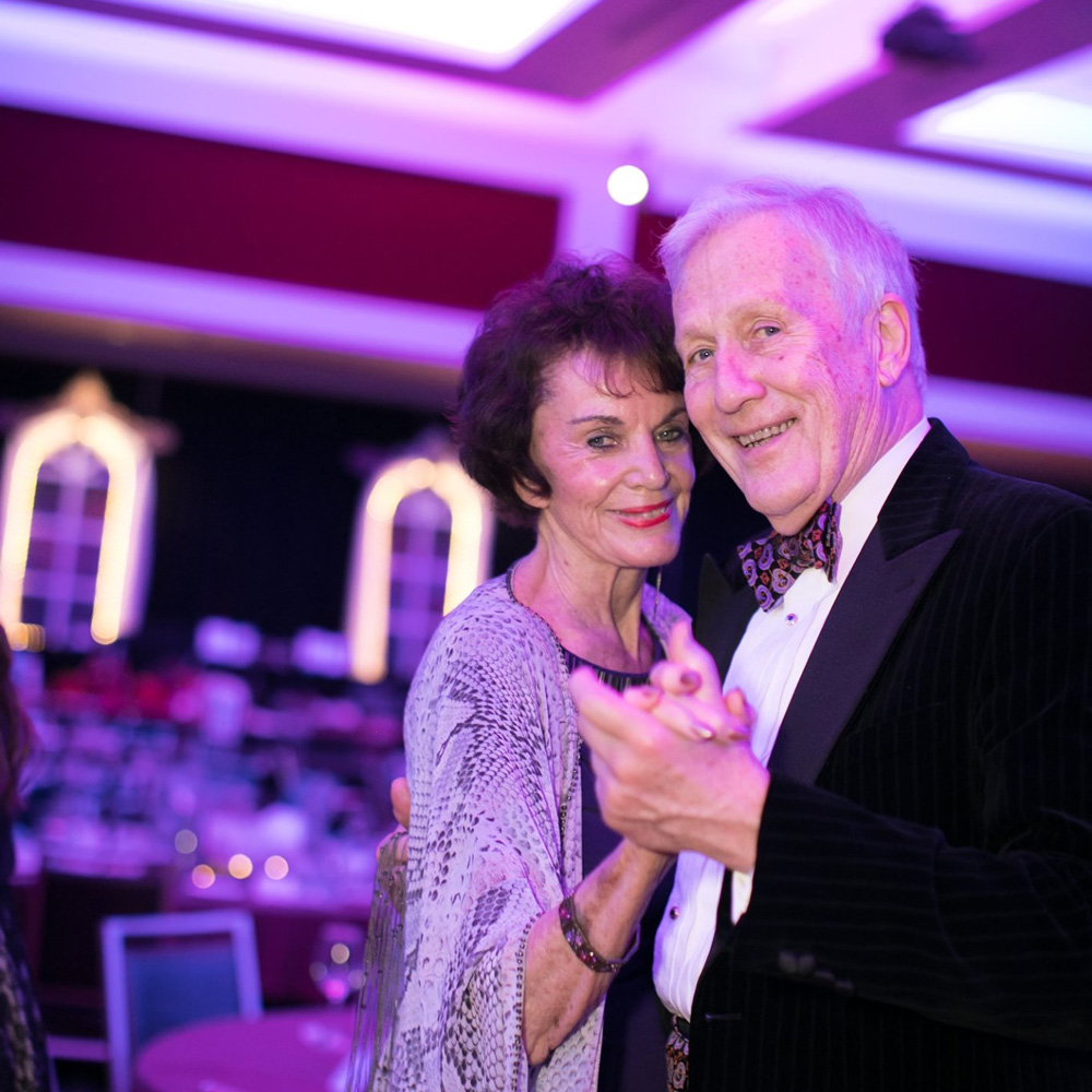 couple dancing in formal attire